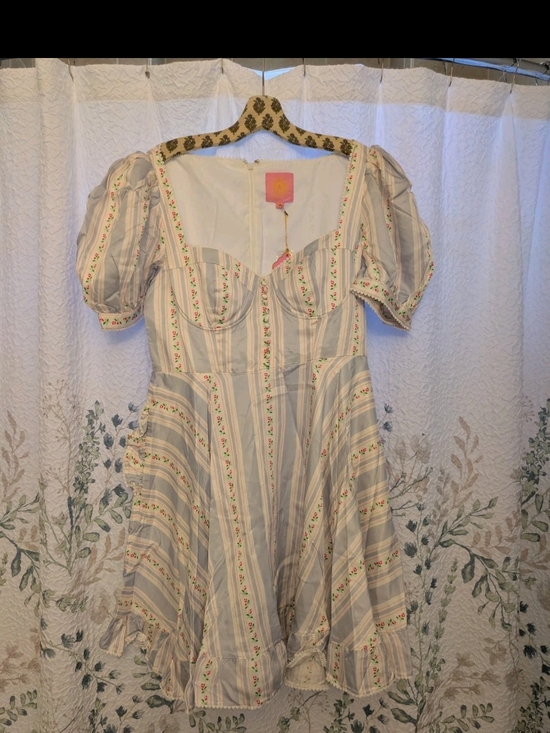 Poppy Angeloff Dresses & Skirts - Poppy Angeloff Lavender Oyster Ruffle Dress Plus Size 1XL Pastel Babydoll *RARE*